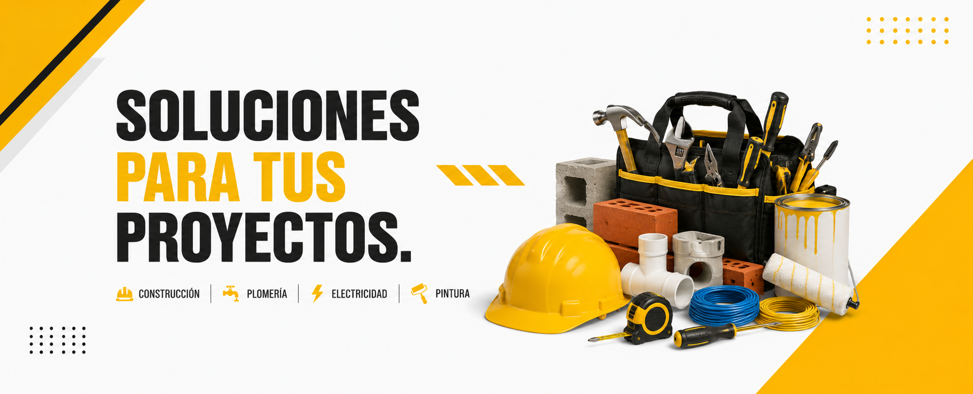 Soluciones para tus proyectos: construcción, plomería, electricidad y pintura